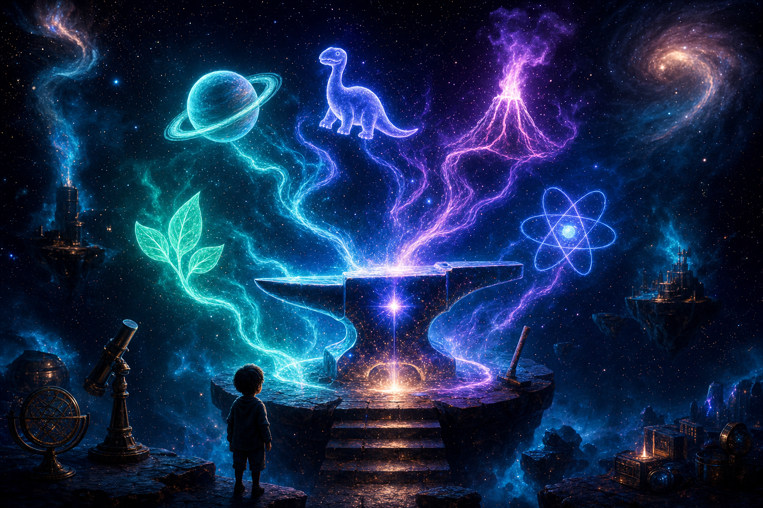 Wonders being forged from light in a cosmic workshop
